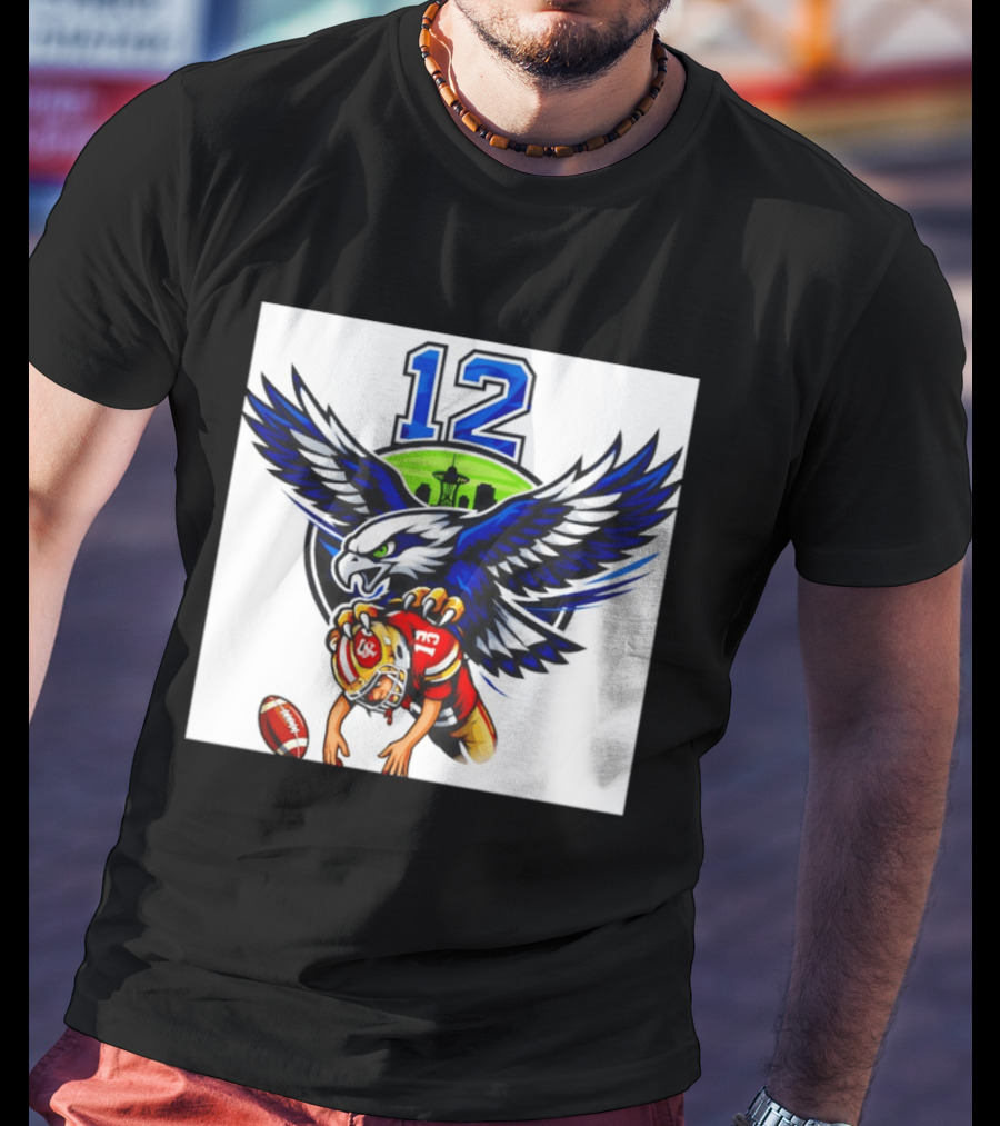 Seattle Seahawks 12th Man Meme Brock Purdy San Francisco 49ers Football Rivalry T-Shirt