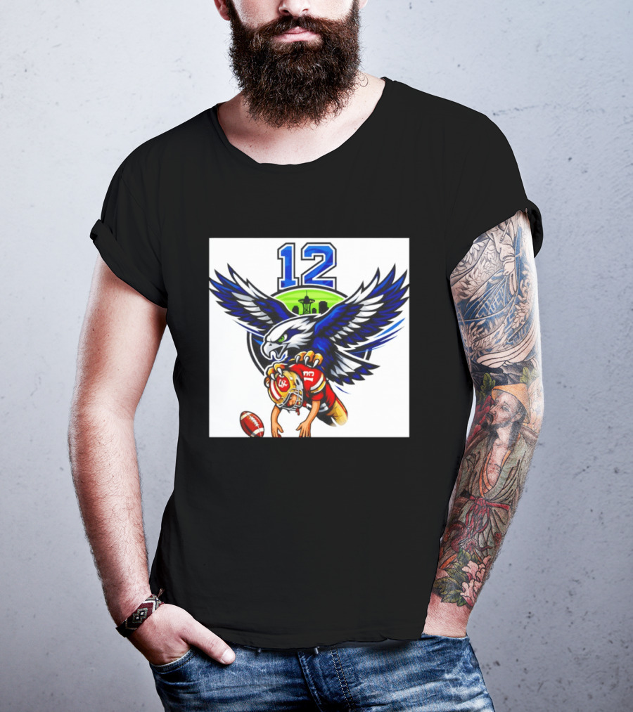 Seattle Seahawks 12th Man Meme Brock Purdy San Francisco 49ers Football Rivalry T-Shirt