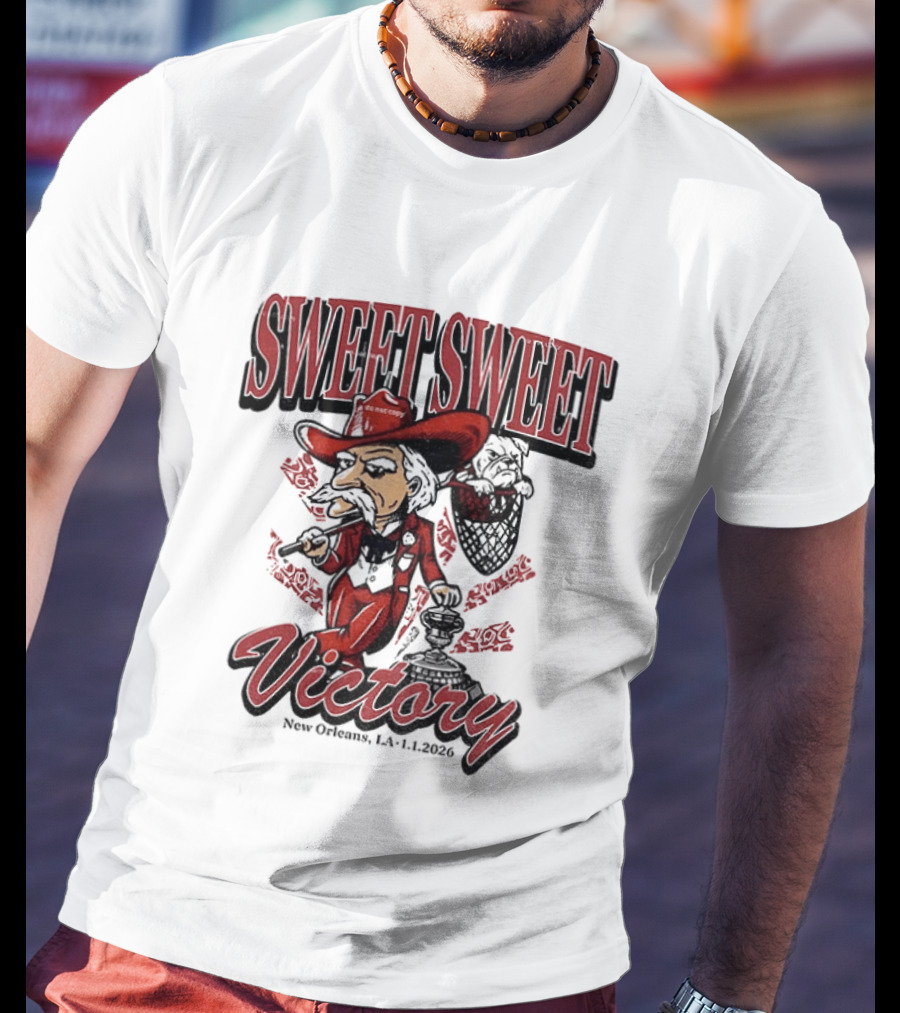 Colonel Reb Ole Miss Rebels Sweet Sweet Victory New Orleans LA 2026 T-Shirt