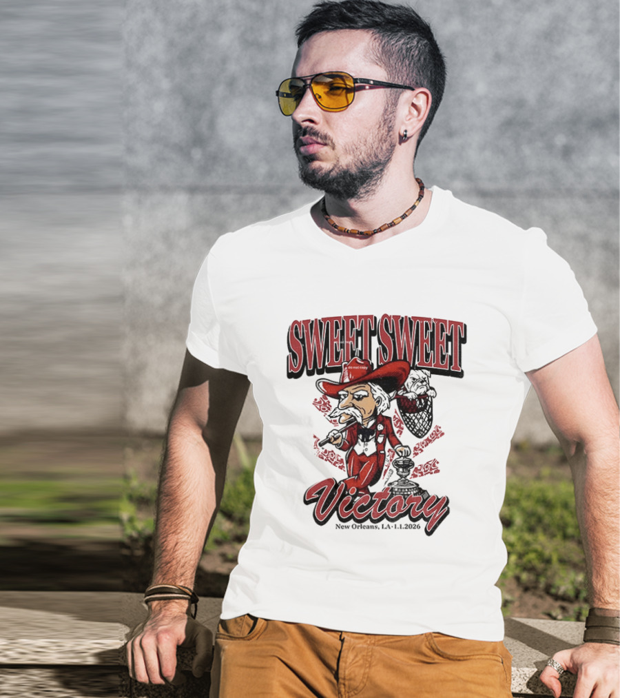 Colonel Reb Ole Miss Rebels Sweet Sweet Victory New Orleans LA 2026 T-Shirt
