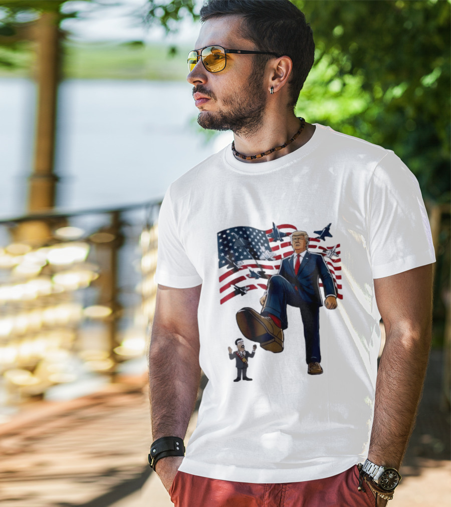 Trump Venezuela Oil Nicolas Maduro 2026 Fighter Jets American Flag T-Shirt