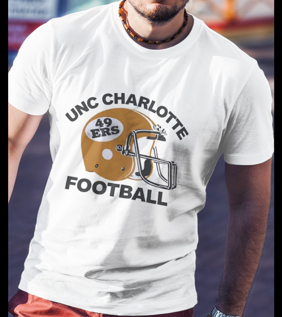 UNC Charlotte Football 49ers Helmet T-Shirt