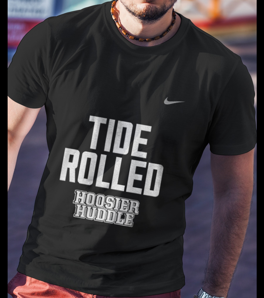 Indiana Hoosiers Football Tide Rolled Nike Hoosier Huddle 2026 T-Shirt