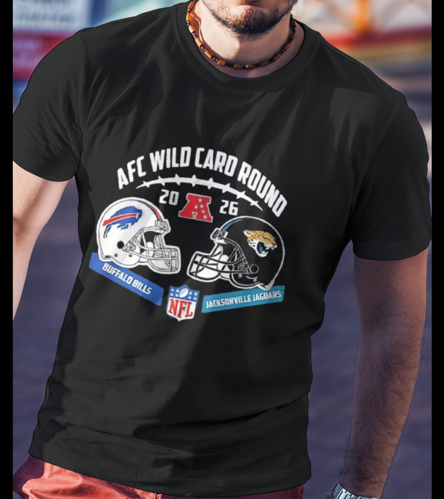 Buffalo Bills Vs Jacksonville Jaguars AFC Wild Card Round 2026 NFL Matchup T-Shirt