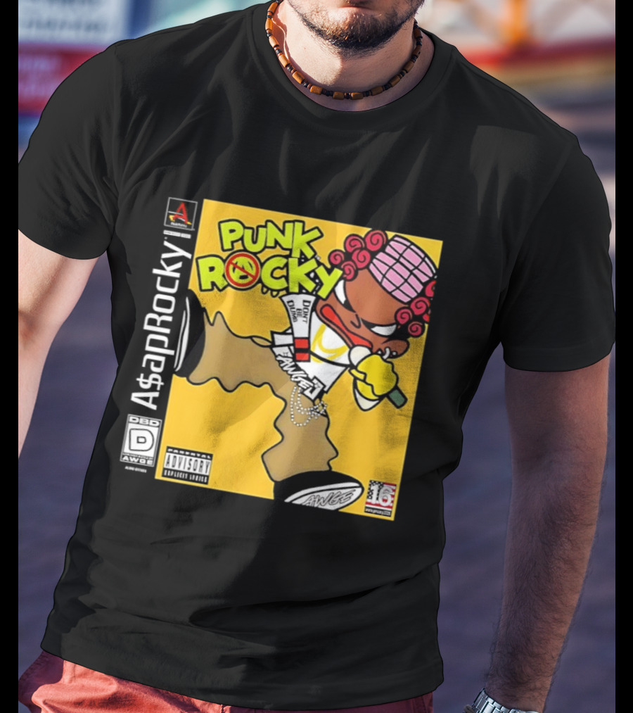 Don’t Be Dumb For Asap Rocky’s Punk Rocky Inspired By Parappa The Rapper T-Shirt