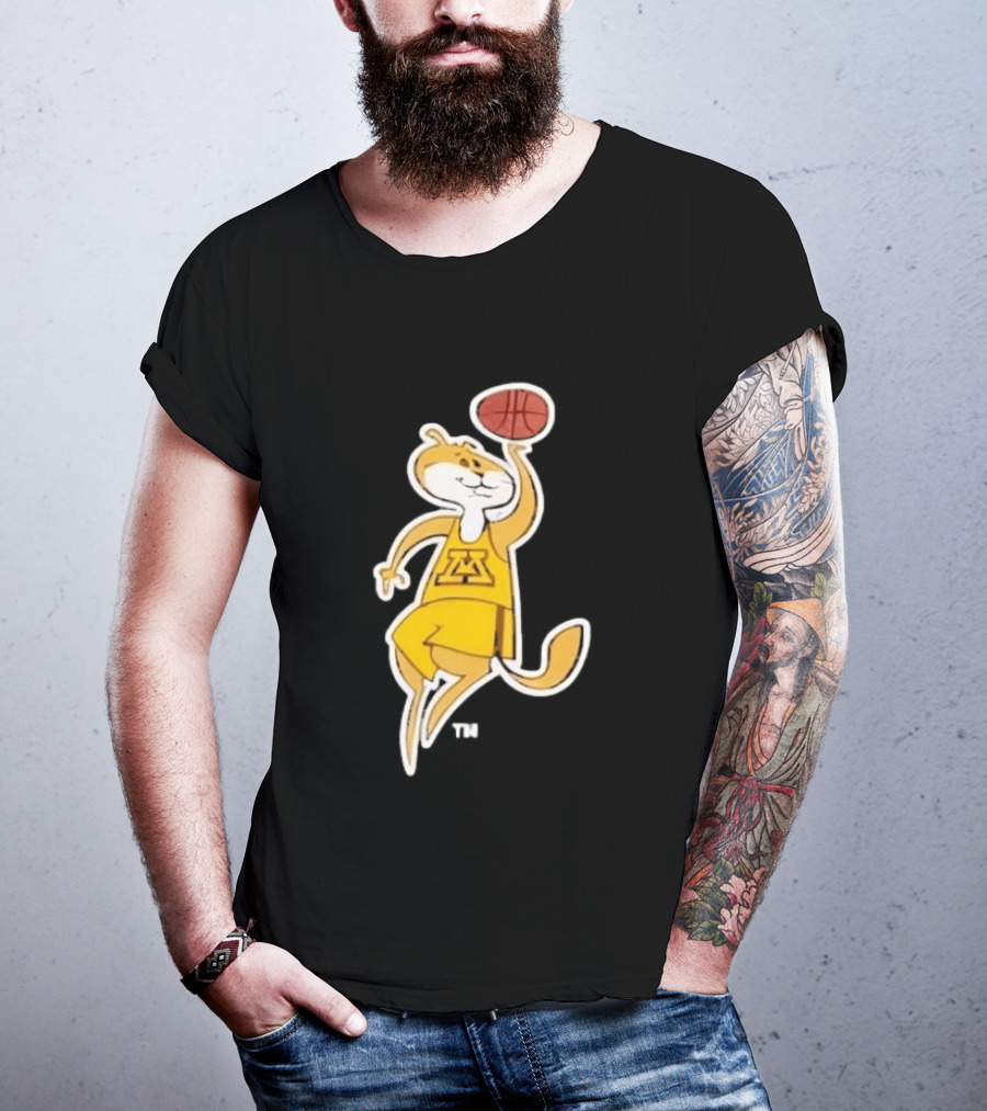 Minnesota Gophers Basketball Mascot Slam Dunk T-Shirt