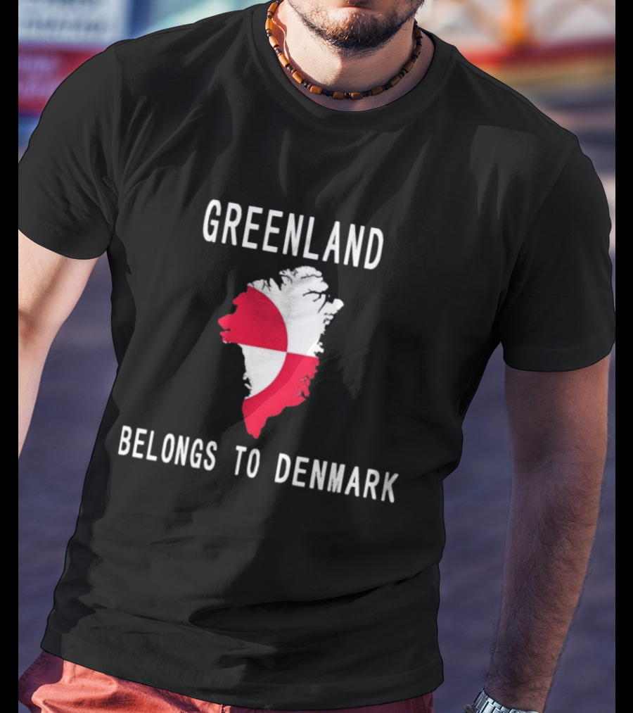 Greenland Belongs To Denmark Map T-Shirt