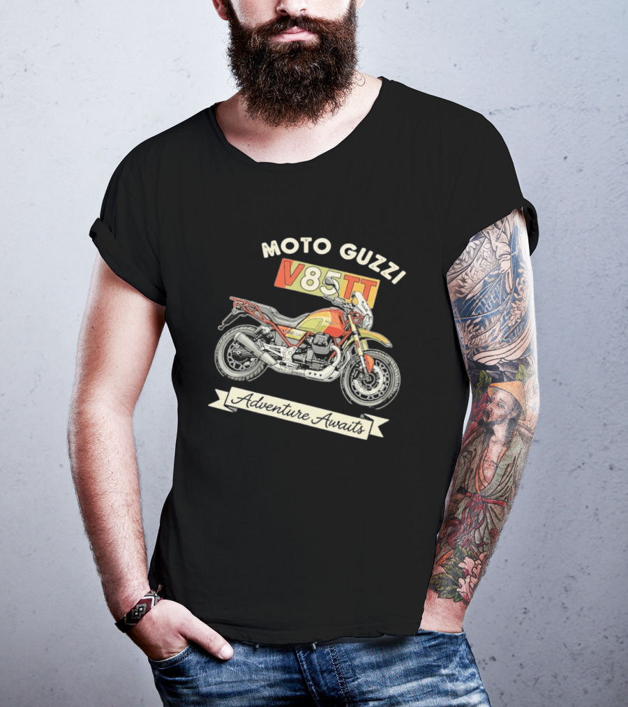 Moto Guzzi V85TT Adventure Awaits T-Shirt