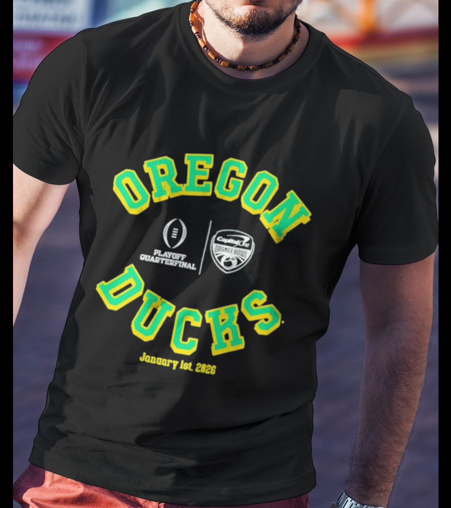 Oregon Ducks College Football Playoff Capital One Orange Bowl January 1st 2026 T-Shirt