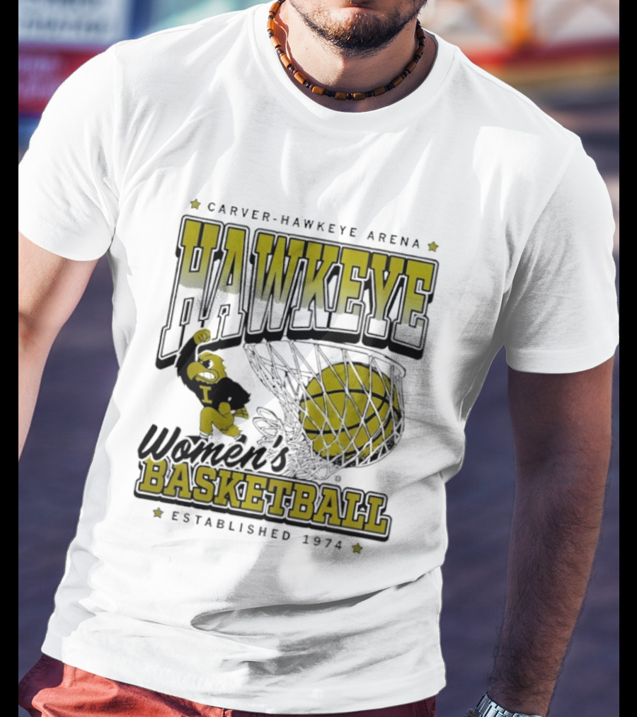 Hawkeye Women’s Basketball Established 1974 Carver Hawkeye Arena T-Shirt