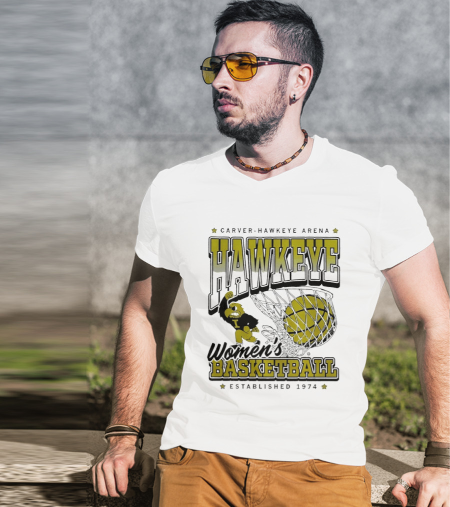Hawkeye Women’s Basketball Established 1974 Carver Hawkeye Arena T-Shirt