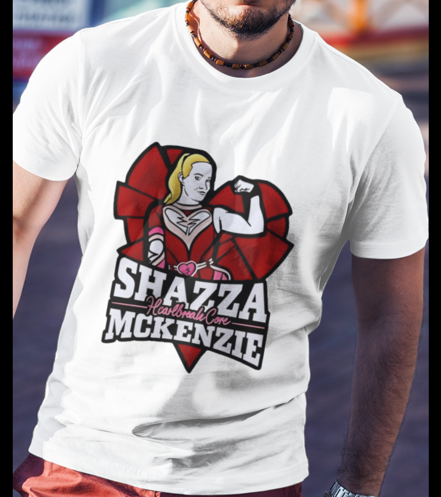 Shazza McKenzie Heartbreak Core Wrestling Superhero T-Shirt