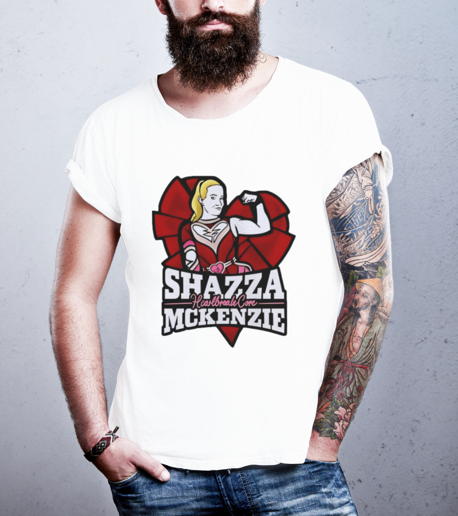 Shazza McKenzie Heartbreak Core Wrestling Superhero T-Shirt