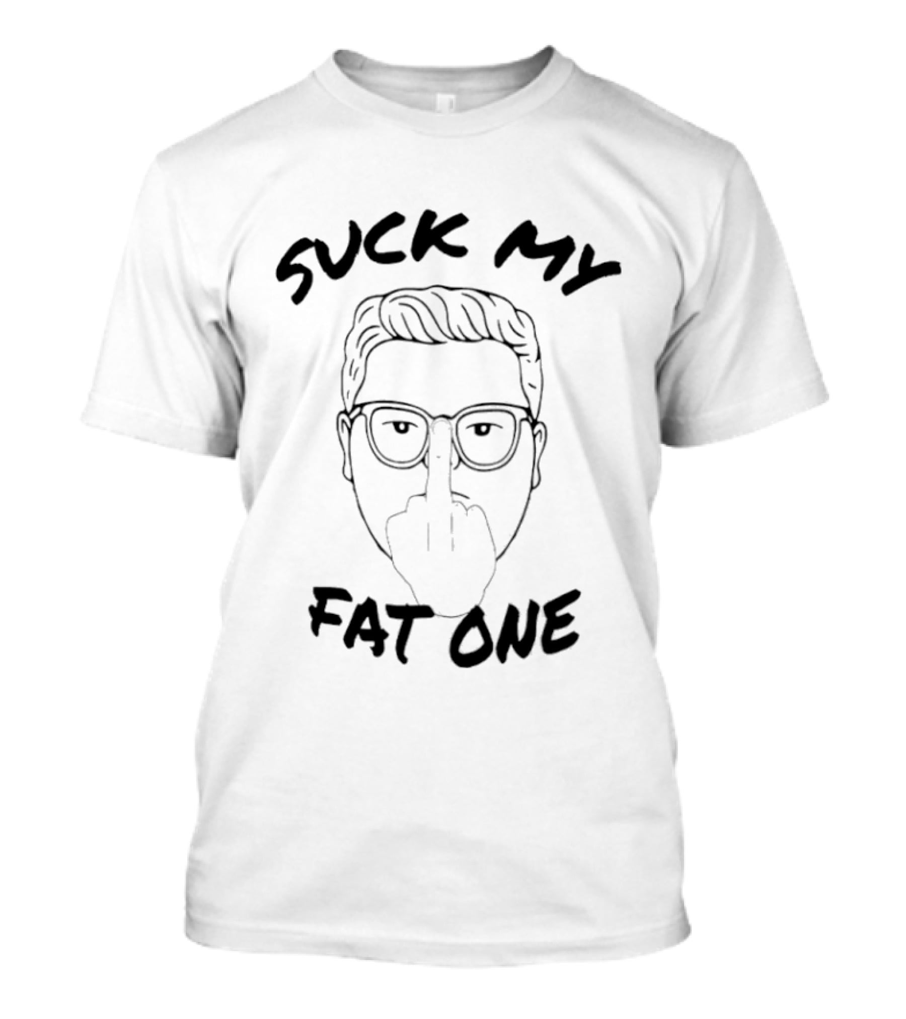 Suck My Fat One Delightful Derek Stranger Things Middle Finger T-Shirt