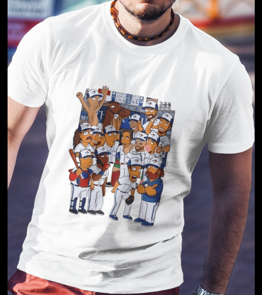 The Simpsons Toronto Blue Jays Baseball 2025 World Series Celebration T-Shirt