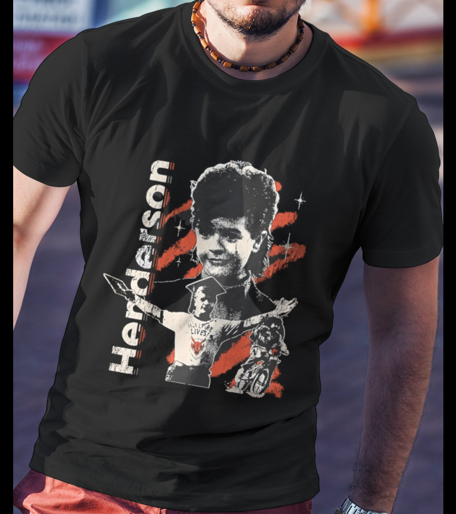 Henderson Hellfire Lives Dustin Retro Bard T-Shirt