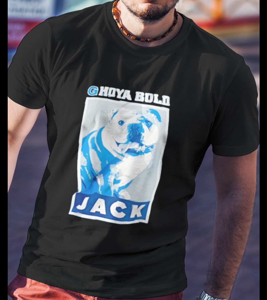 Georgetown Hoyas Hoya Bold Jack Bulldog Basketball T-Shirt