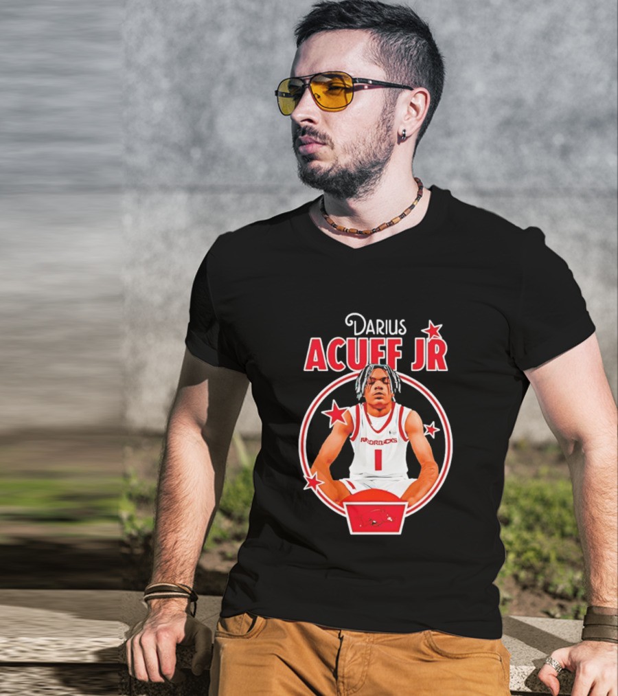 Darius Acuff Jr Arkansas Razorbacks Basketball Player Star Athlete T-Shirt