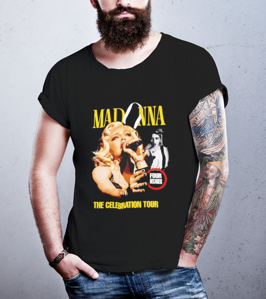 Madonna Four Decades The Celebration Tour Blonde Ambition T-Shirt