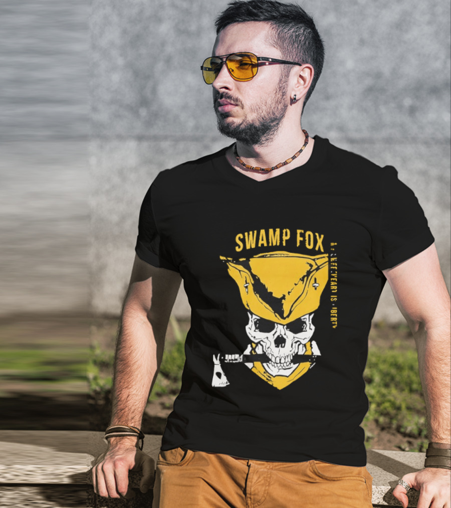 SWAMP FOX Skull My Sweetheart Is Liberty T-Shirt