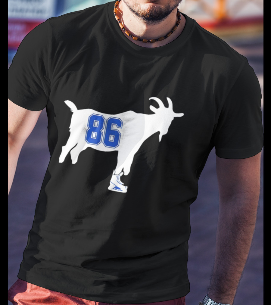 Nikita Kucherov Goat 86 Tampa Bay Lightning Hockey Skates T-Shirt