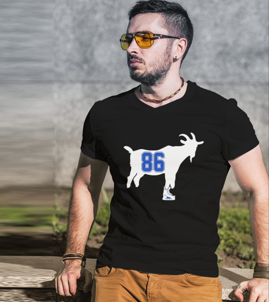 Nikita Kucherov Goat 86 Tampa Bay Lightning Hockey Skates T-Shirt
