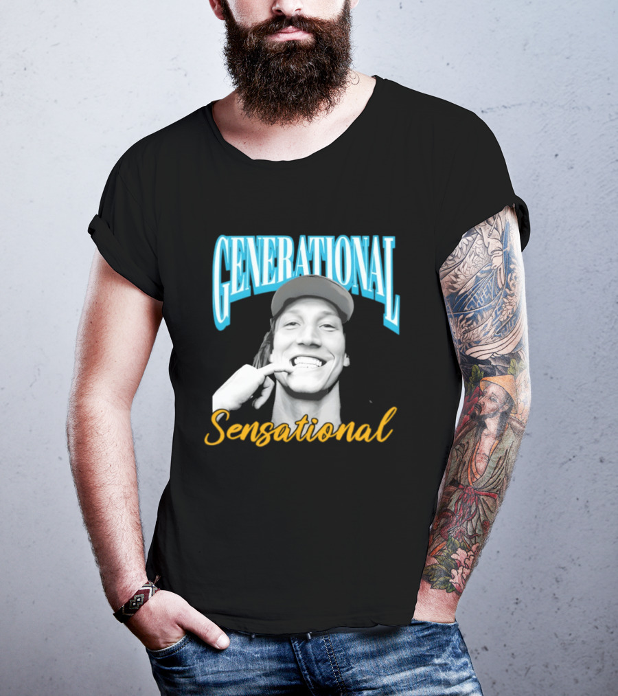 Generational Sensational Trevor Lawrence Jacksonville Jaguars T-Shirt