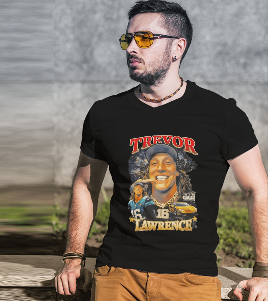 Trevor Lawrence Grillz 16 Duuval Jacksonville Jaguars NFL T-Shirt
