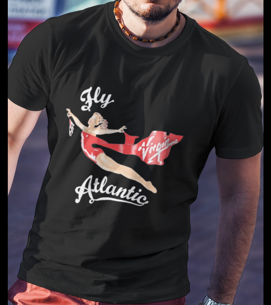 Fly Virgin Atlantic Pin Up T-Shirt
