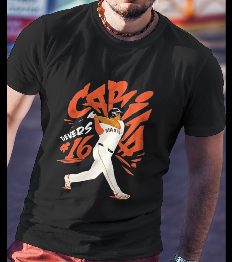 CAPITA Devers #16 Giants Baseball T-Shirt