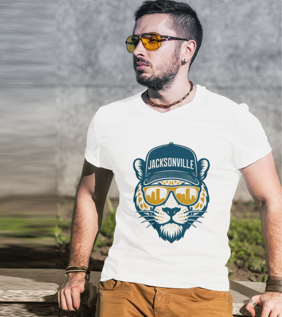 Jacksonville Jaguars Duval Football 2025 Skyline T-Shirt