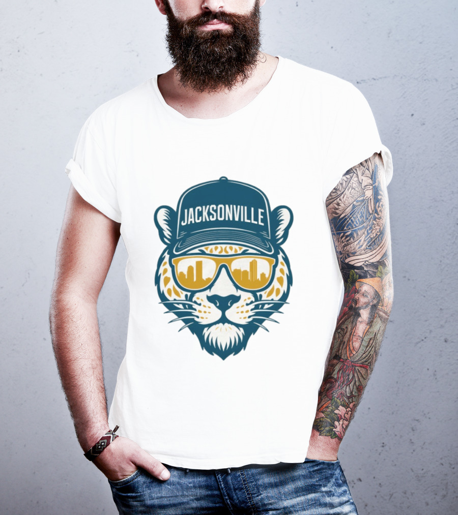 Jacksonville Jaguars Duval Football 2025 Skyline T-Shirt