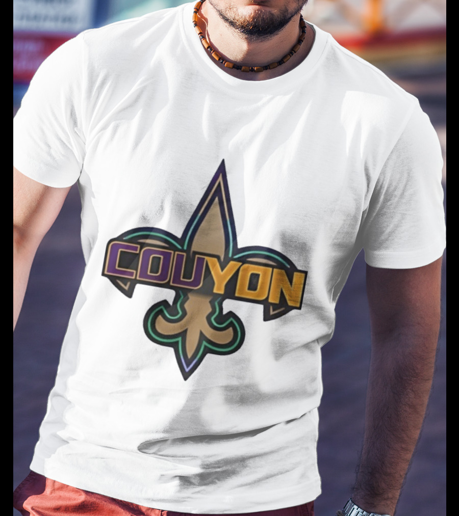 Couyon New Orleans Saints Fleur De Lis Collaboration T-Shirt