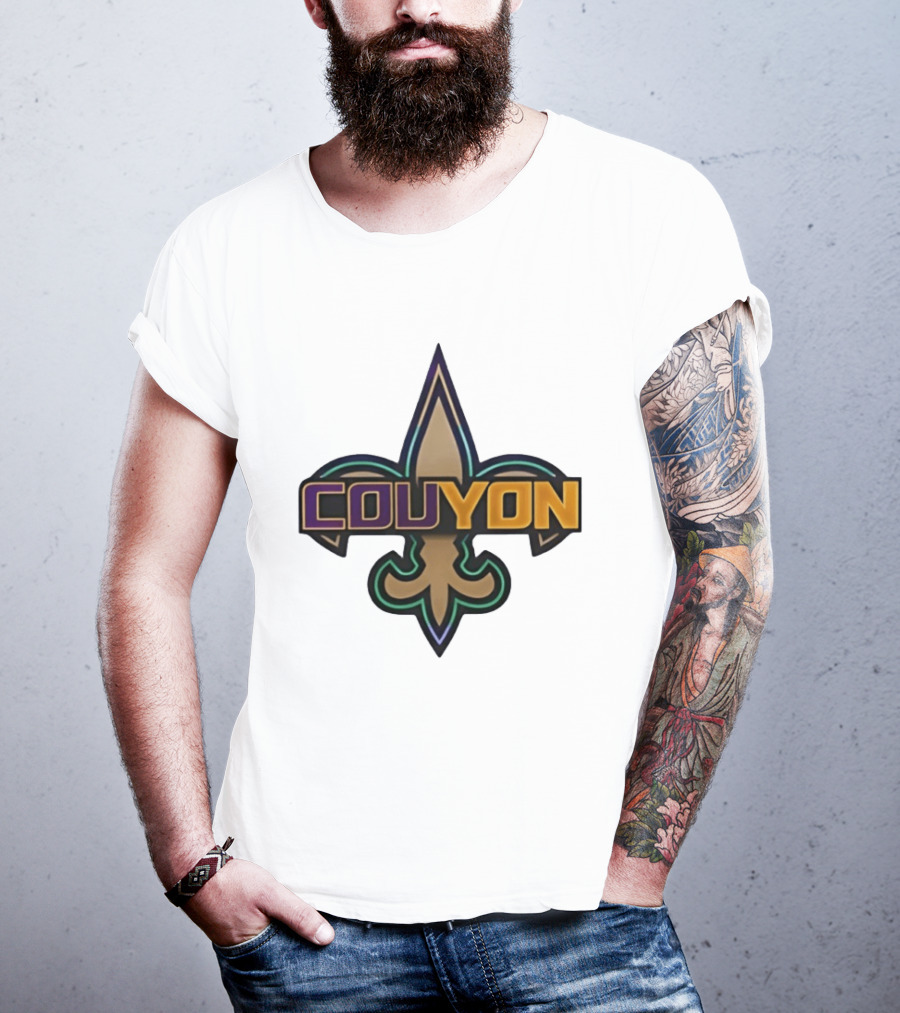 Couyon New Orleans Saints Fleur De Lis Collaboration T-Shirt