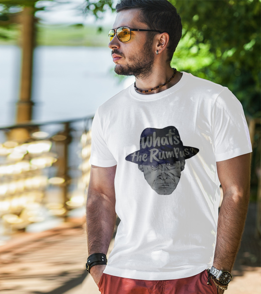 What's The Rumpus Vintage Styled Fedora Face T-Shirt