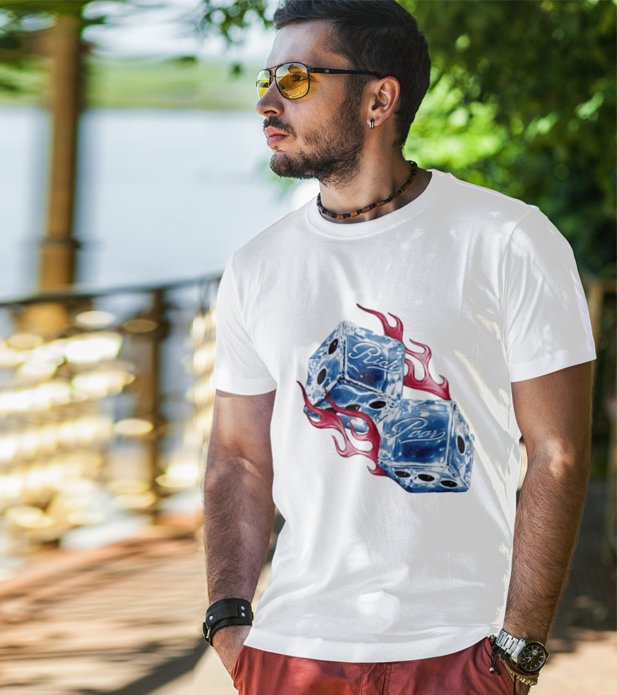 Rich Poor Ice Fiery Dice T-Shirt