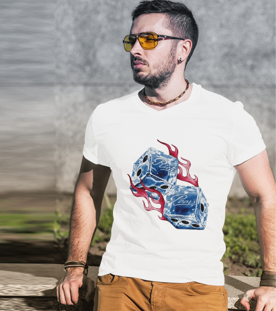 Rich Poor Ice Fiery Dice T-Shirt