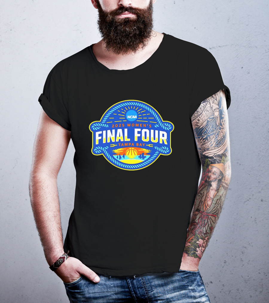 2025 NCAA Women’s Basketball Final Four Tampa Bay Logo T-Shirt