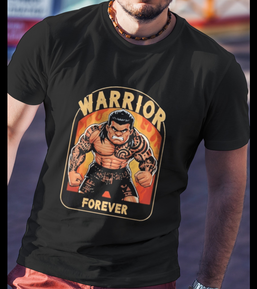 Warrior Forever Jimmy Uso Tattoo Style Cartoon T-Shirt