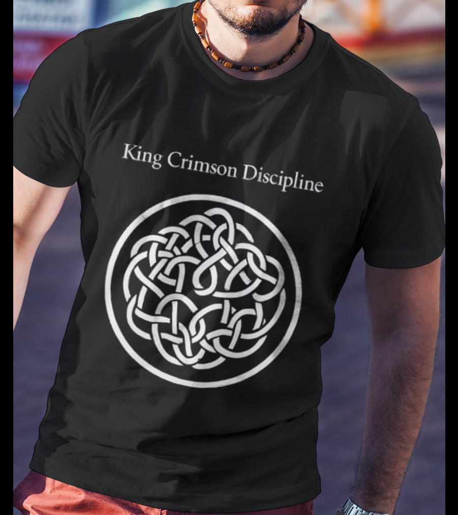 King Crimson Discipline Celtic Knot Motif T-Shirt