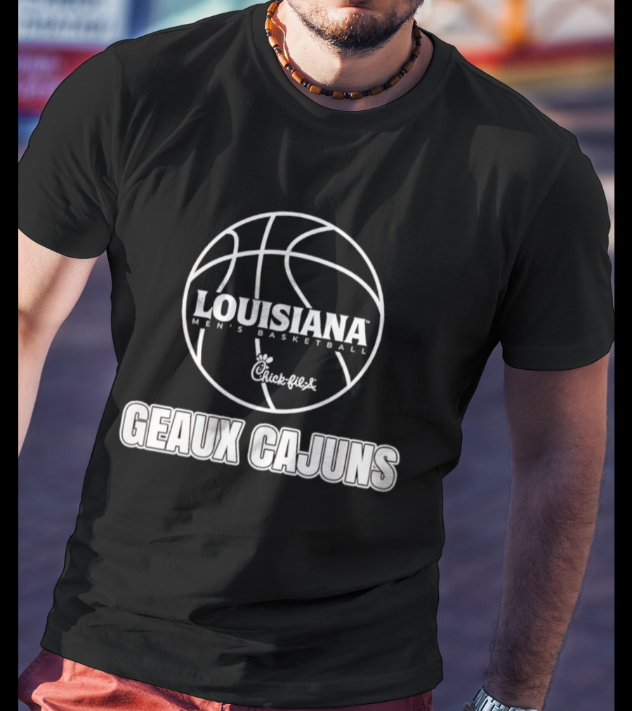 Louisiana Ragin Men's Basketball Chick Fil A Geaux Cajuns Basketball T-Shirt