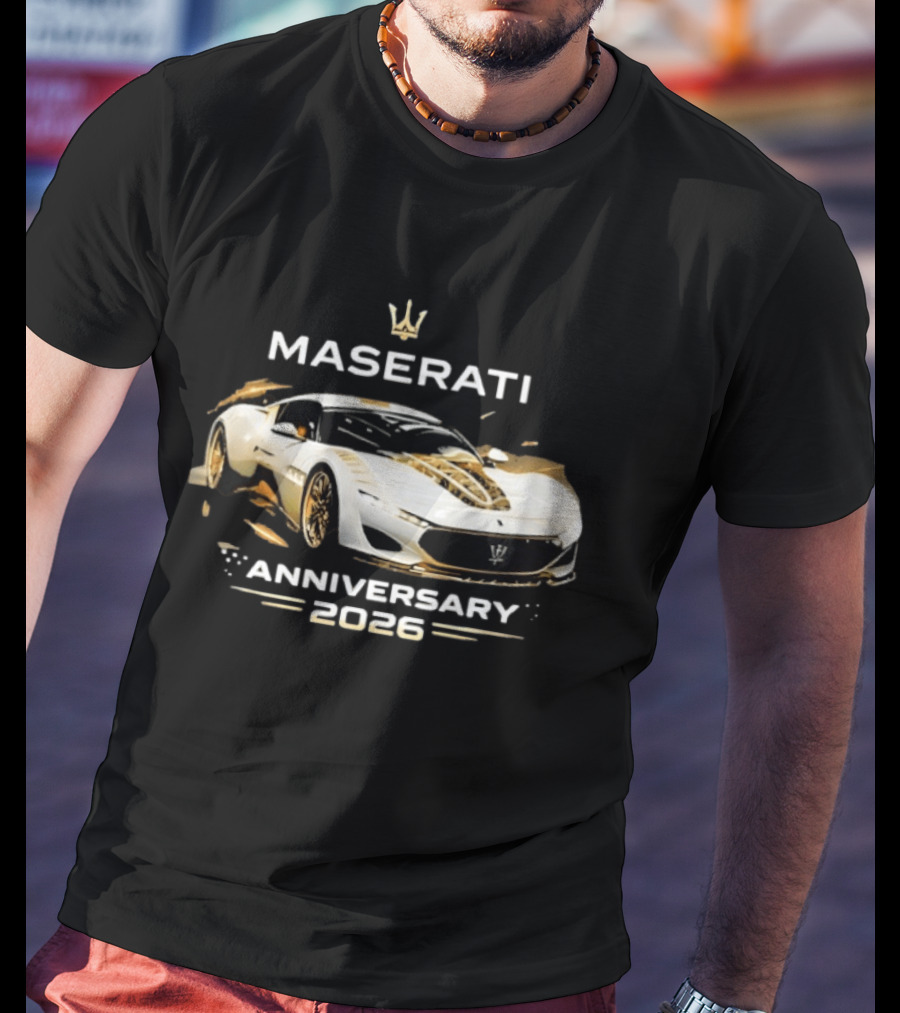 Maserati MC20 Anniversary 2026 Car Lovers Celebration T-Shirt