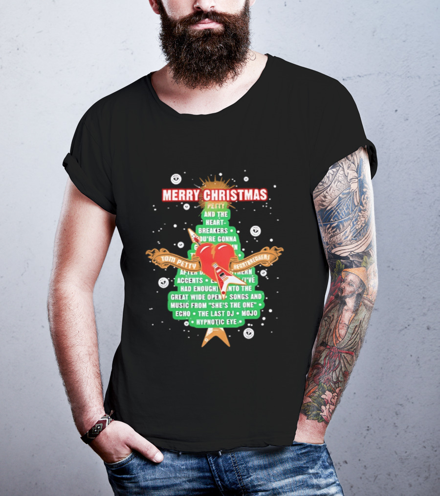 Tom Petty Heartbreakers Merry Christmas You're Gonna Heartbreak Songs Mojo Hypnotic Eye T-Shirt