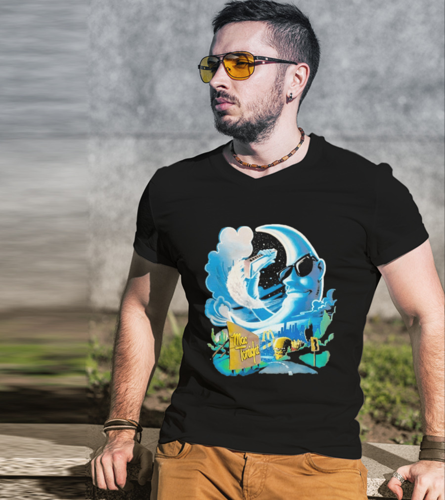 McDonald's Mac Tonight Moon Man Playing Piano Retro Nostalgia T-Shirt