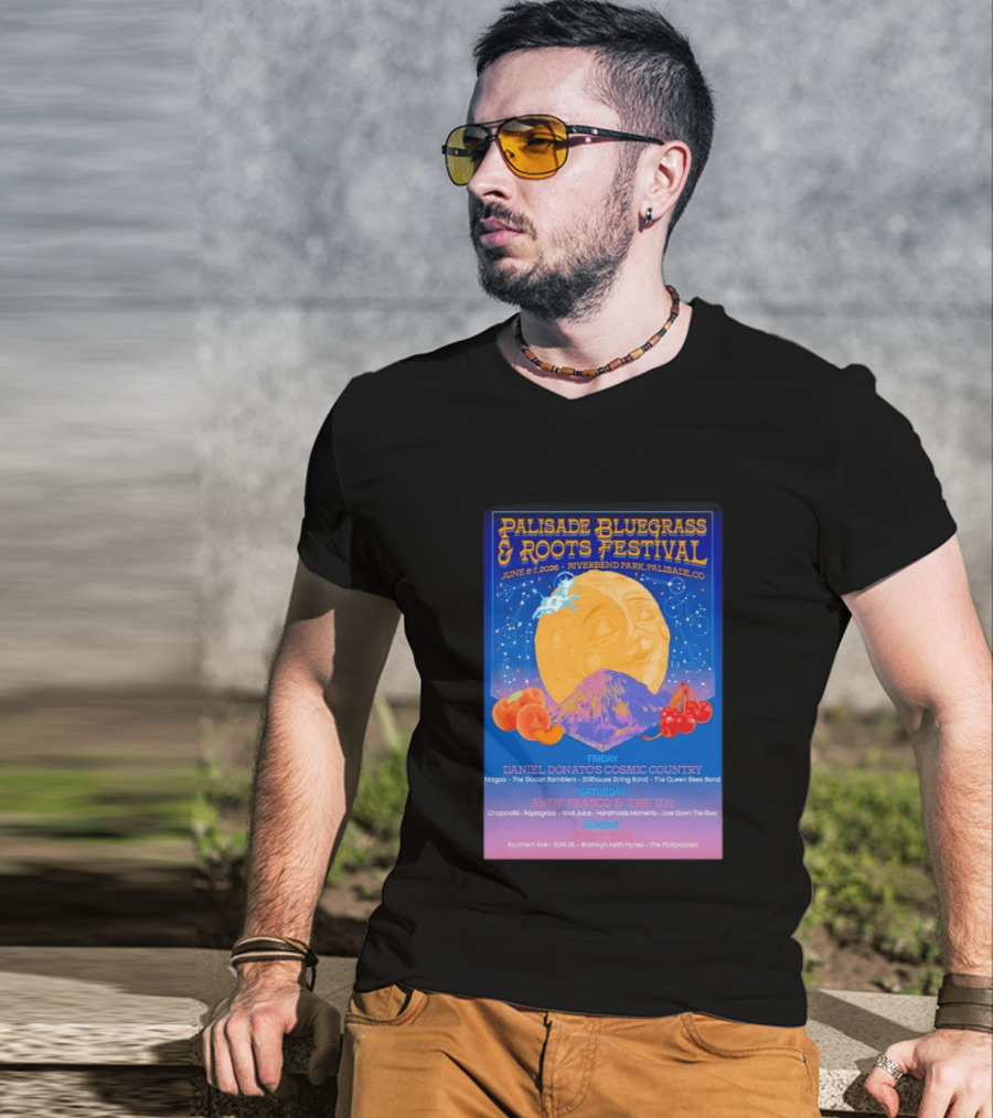 Palisade Bluegrass And Roots Festival 6 5 To 6 7 2026 Palisade CO T-Shirt