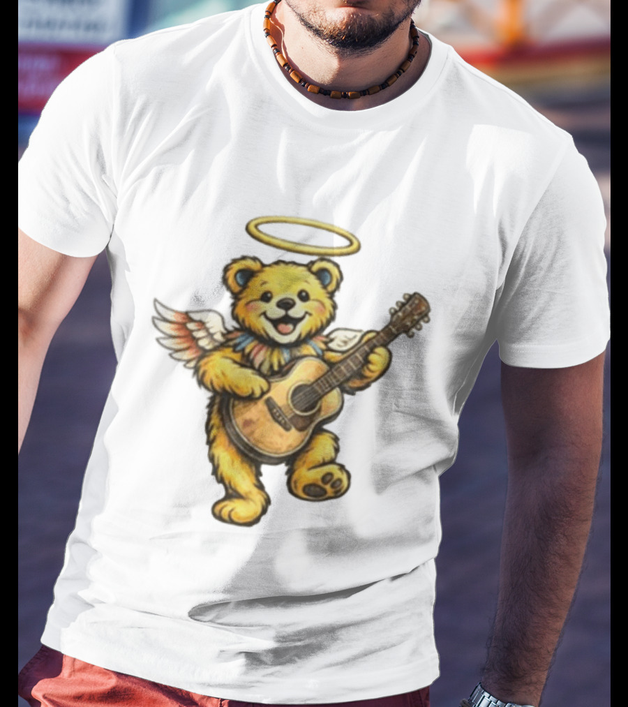 Bob Weir Grateful Dead Angel Bear Guitar Tribute 2026 Rest In Peace Legend T-Shirt