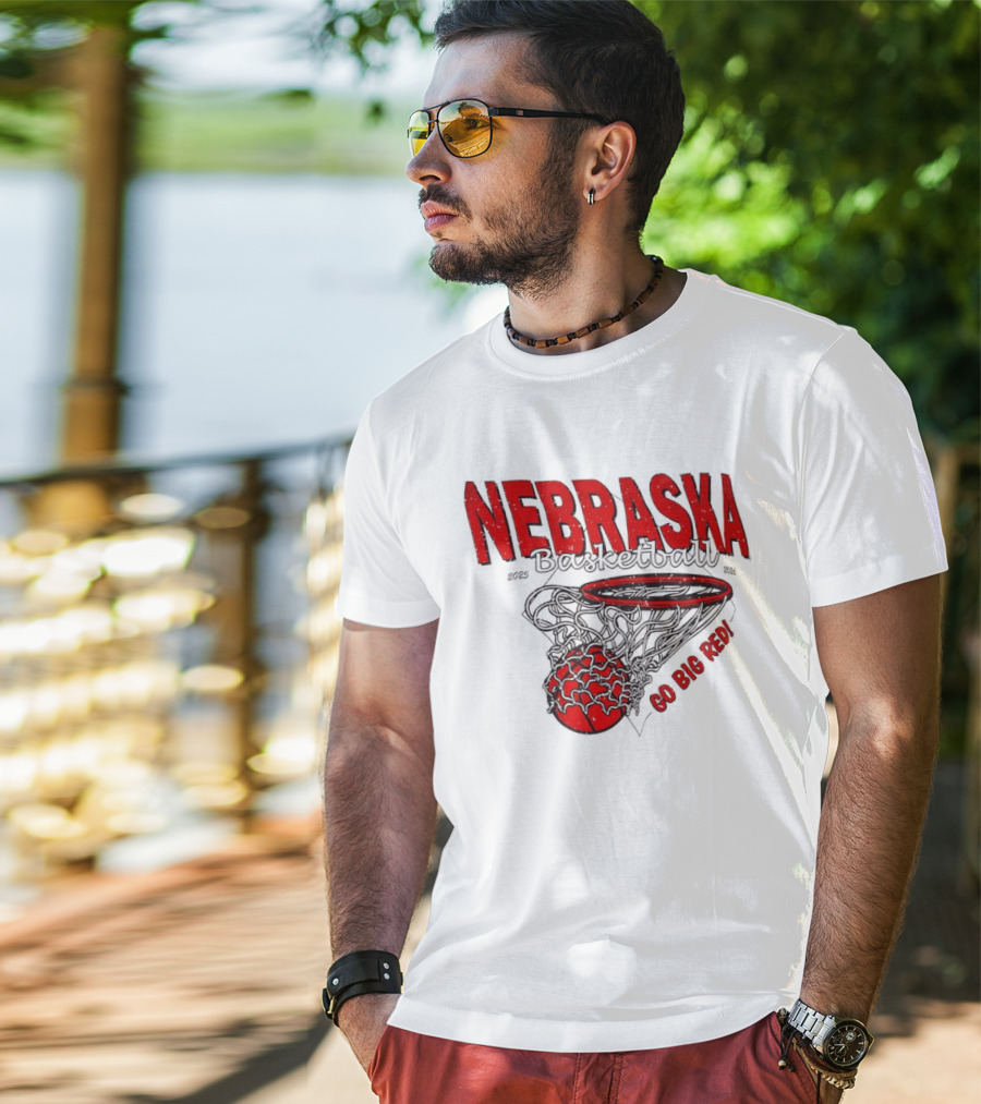 Nebraska Basketball Go Big Red 2025 2026 T-Shirt