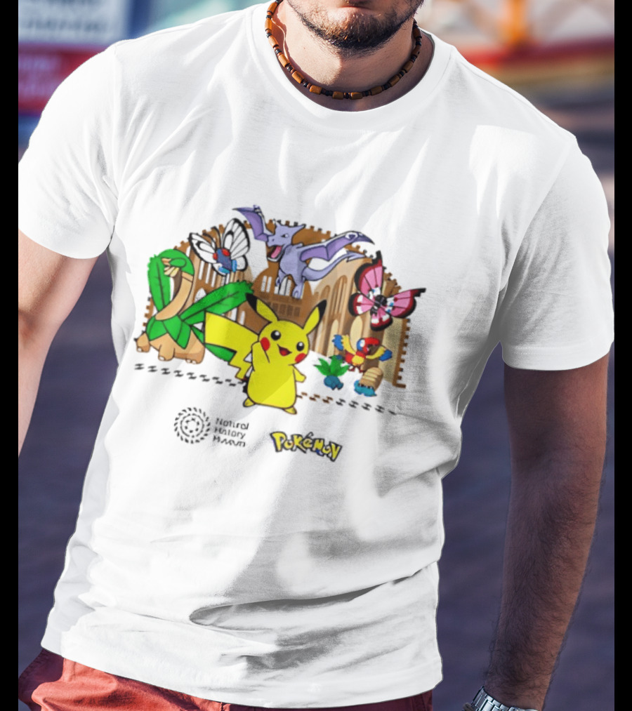 Pokémon Natural History Museum 2026 Pikachu And Friends Adventure T-Shirt