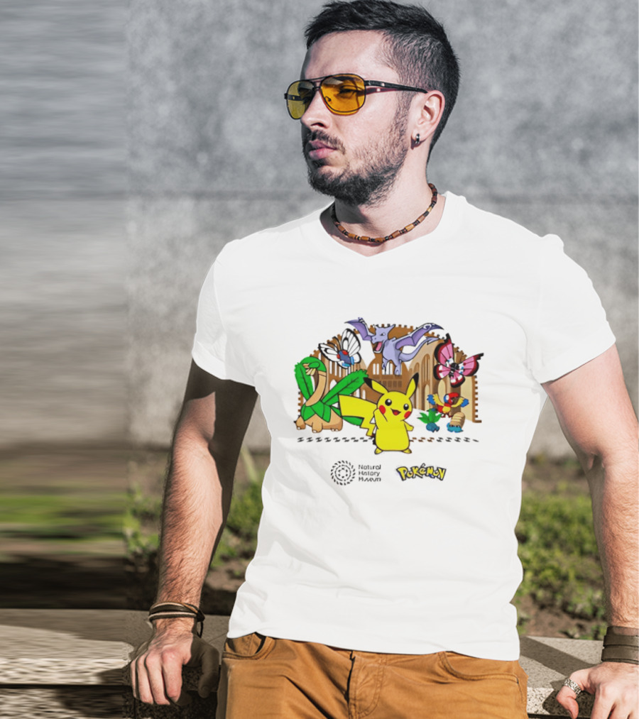 Pokémon Natural History Museum 2026 Pikachu And Friends Adventure T-Shirt
