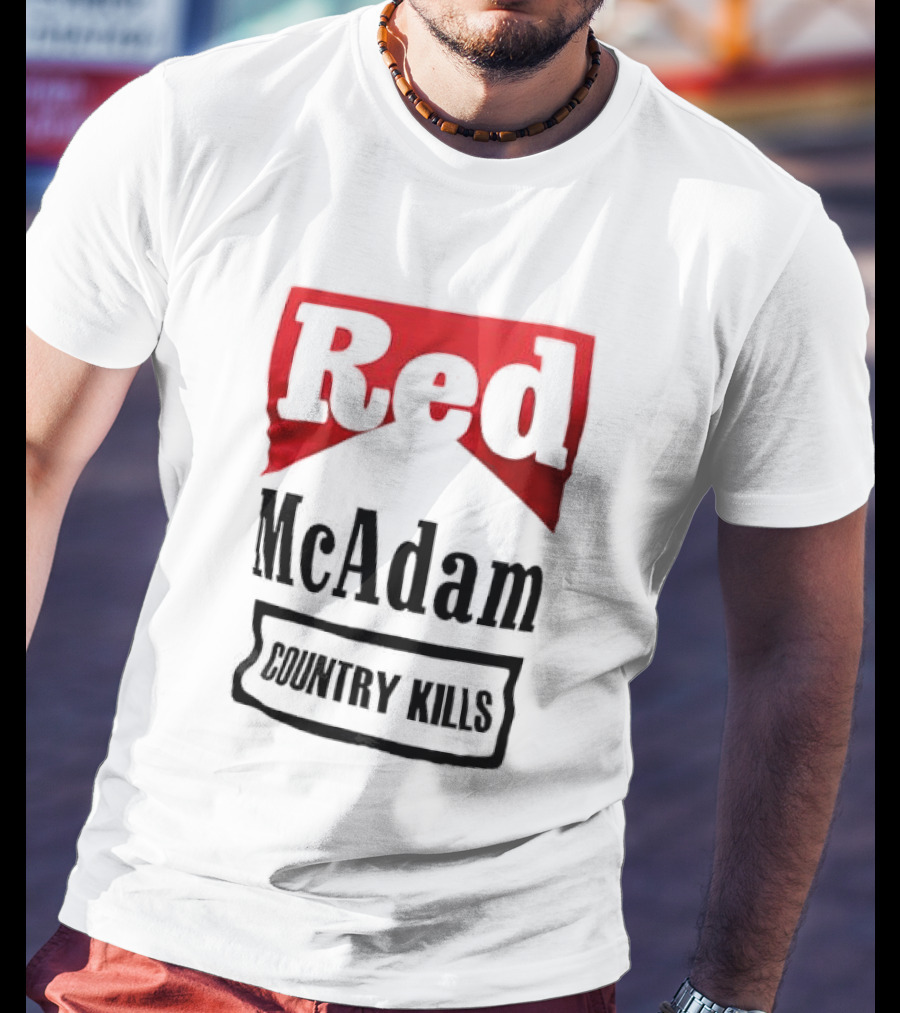 Red McAdam Country Kills Bold T-Shirt